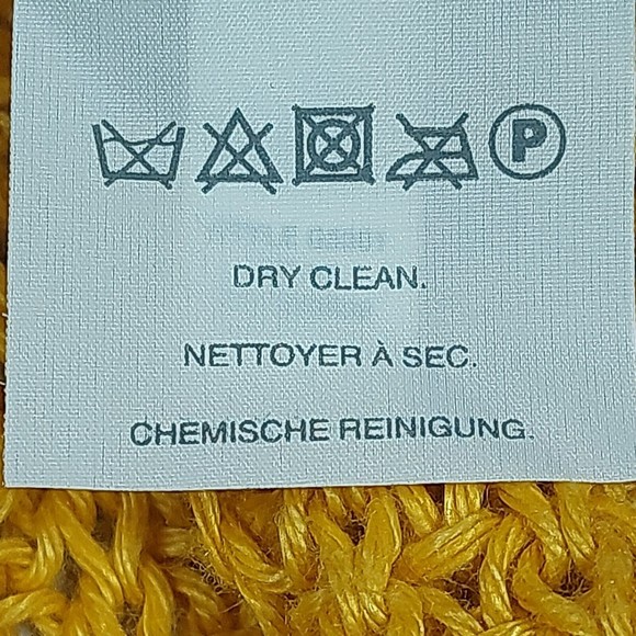 J. Crew Sweater Size Medium Yellow Linen Crew Neck Short Sleeve Tasseled - Picture 5 of 16